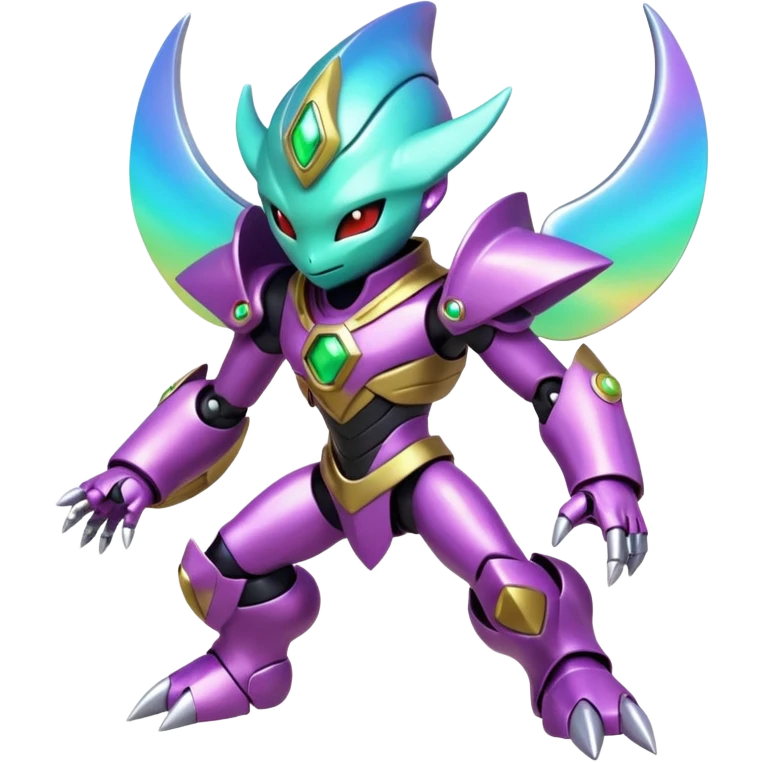 Mechanical Nebulae Beautiful Gorgeous Pretty Pastel Hot Exotic Lush Warm Cute Adorable Colorful Shiny Iridescent Futuristic Modern Cybernetic Piccolo-Shazam-Protogen-Vernid-Fakémon-Pokémon-creature-fusion (full body) emoji