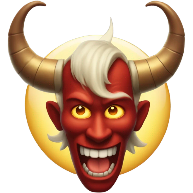 Devil with a halo emoji