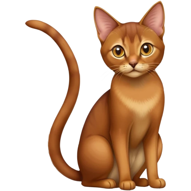 Abyssinian cat emoji