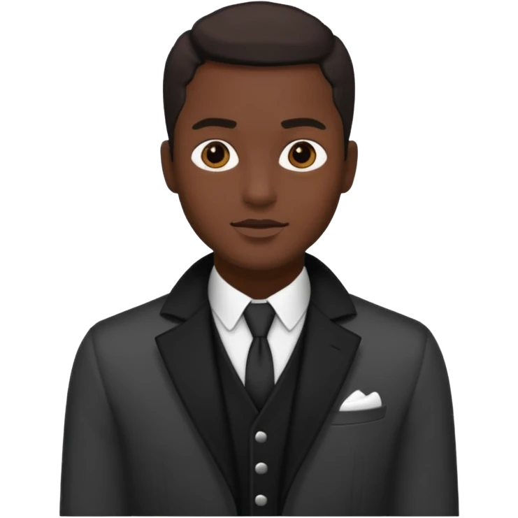 Fashion Black&White man emoji