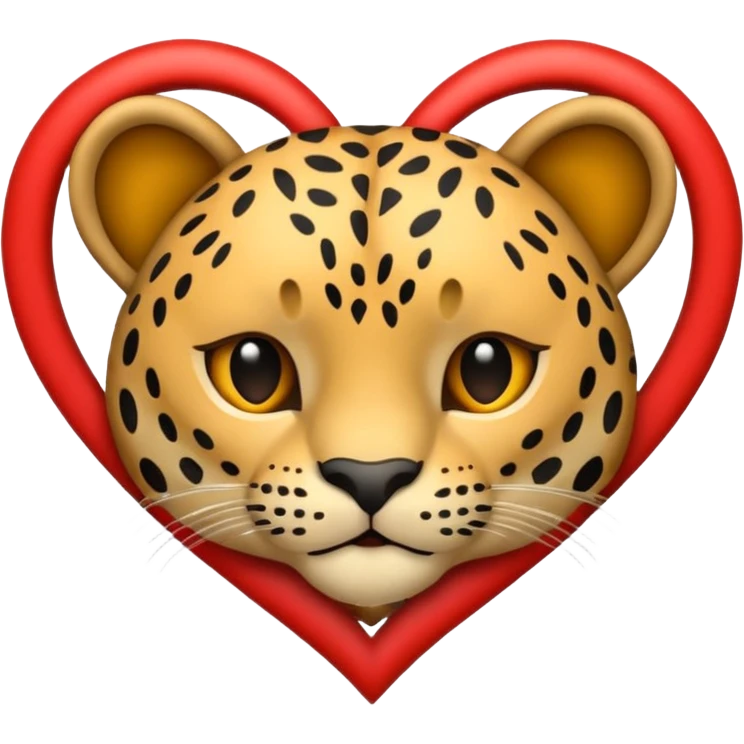 Emoji corazón leopardo emoji
