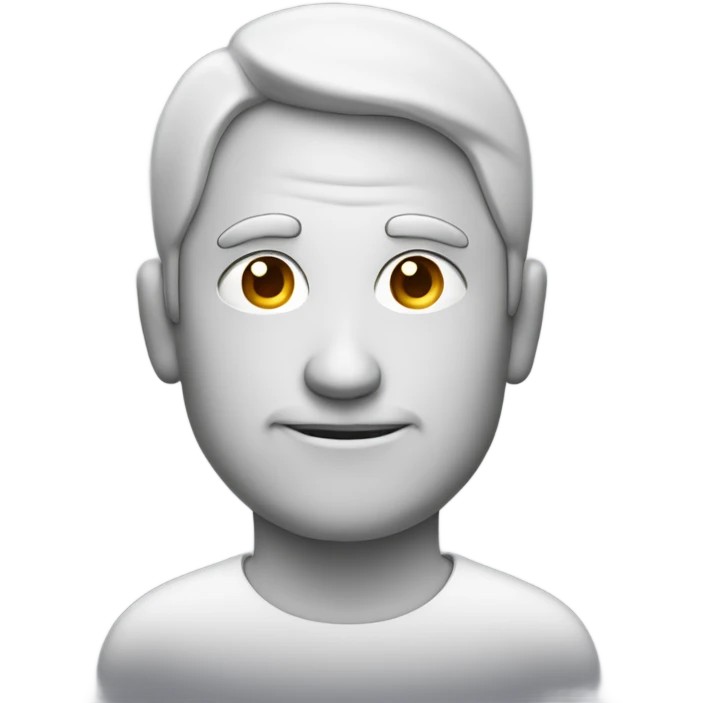 Man with two circles on rear emoji