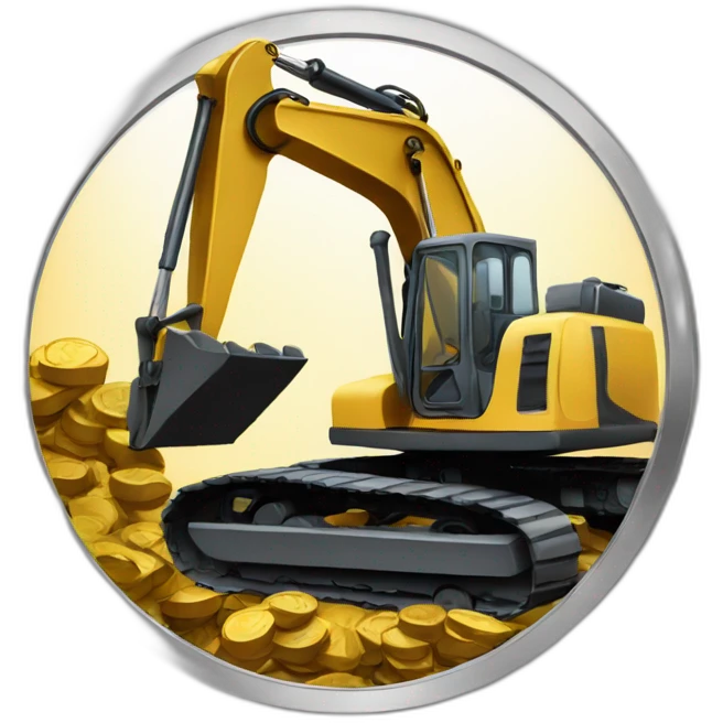 coin-with-excavator-inside emoji