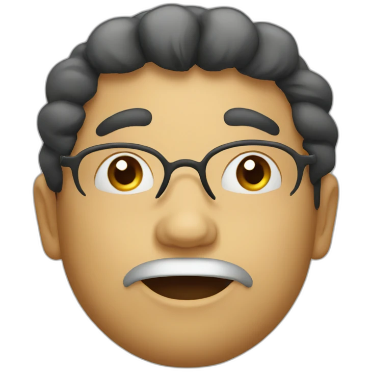 New year head emoji