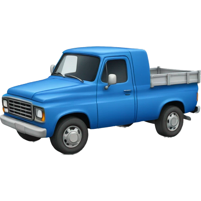 Blue truck emoji