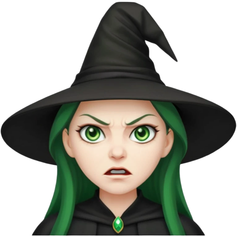 Angry witch emoji