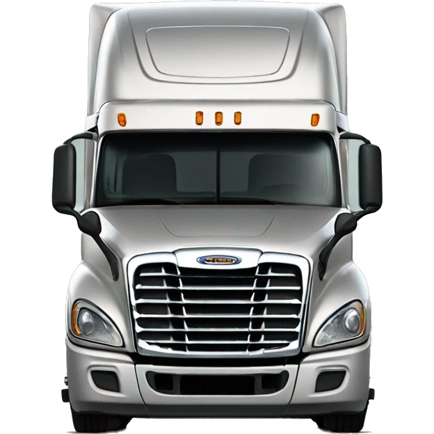 harshly damaged freightliner cascadia emoji