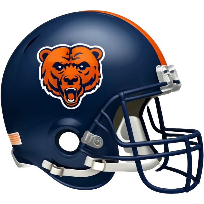 Chicago Bears helmet and logo emoji