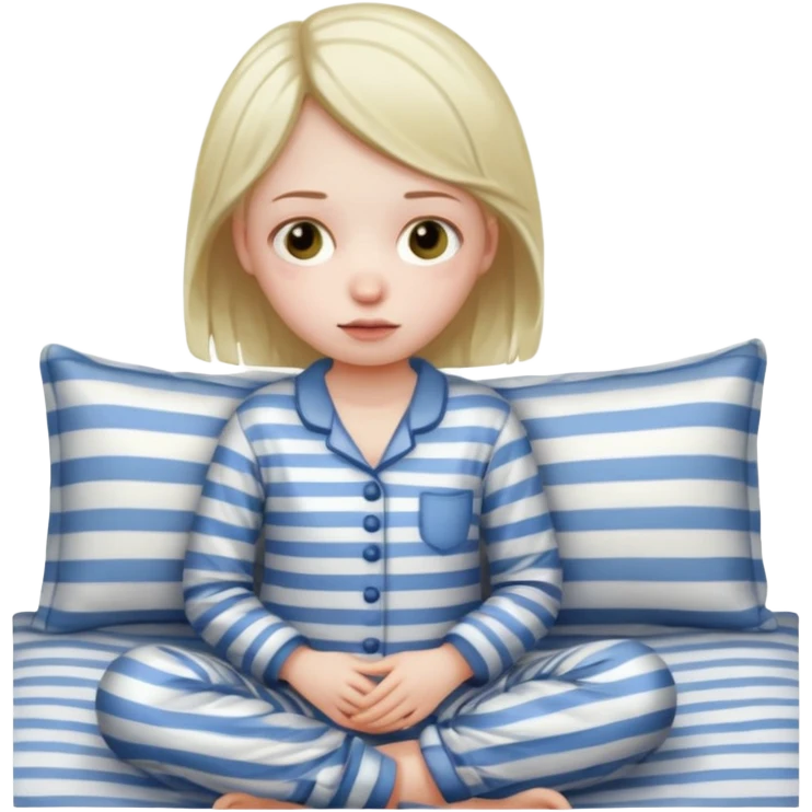Ill girl in pyjamas emoji