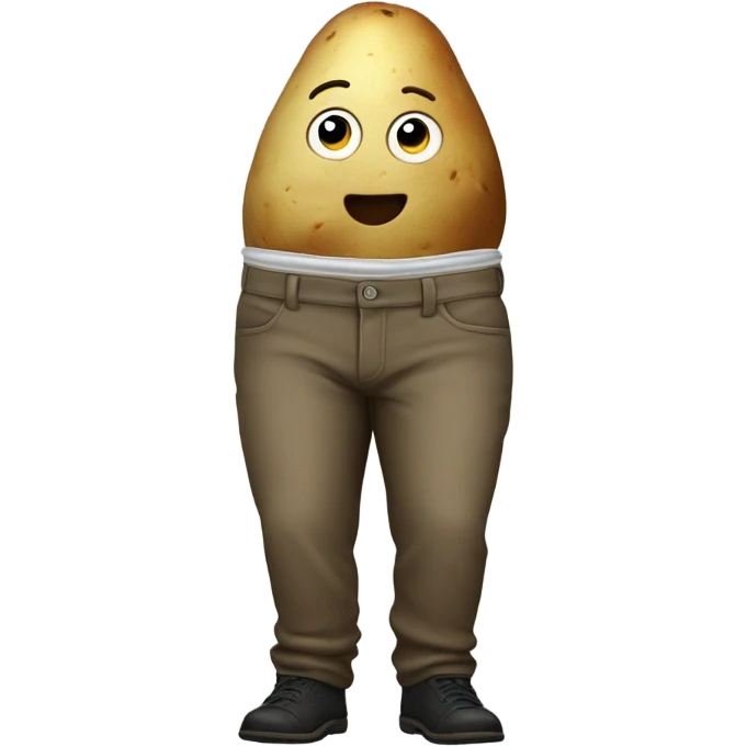 Potato in pants emoji