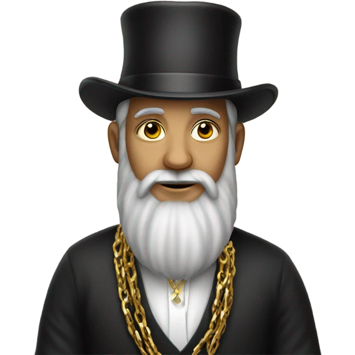 rabbi with a gold chain emoji