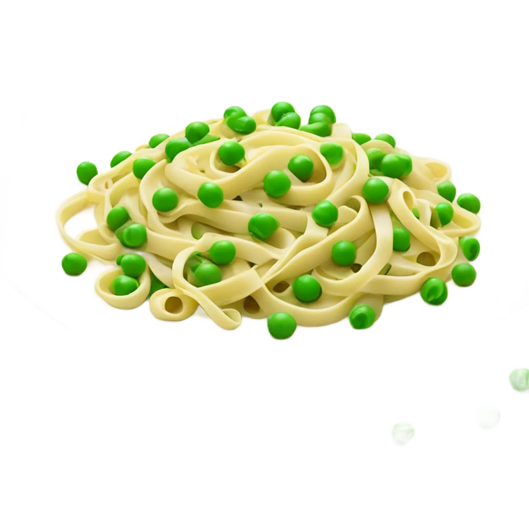 Linguini with peas emoji