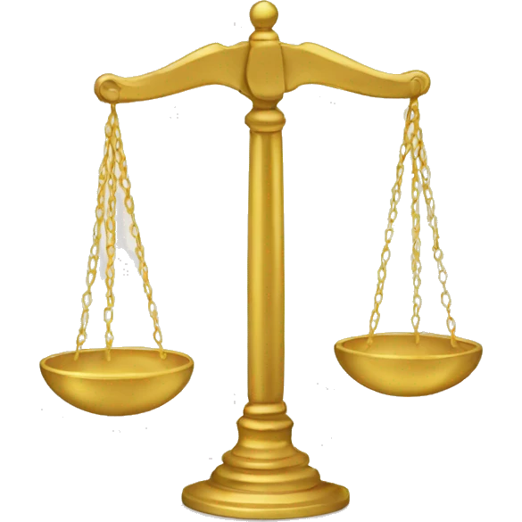 scales of justice gold emoji