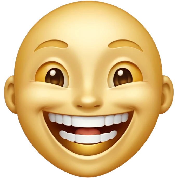 Huge laughing face  emoji