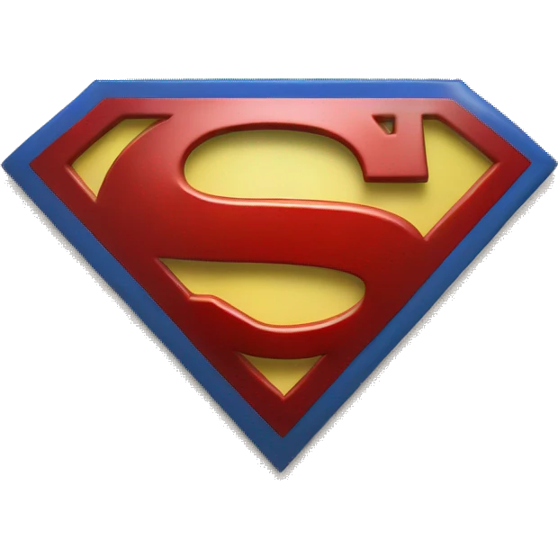 Superman symbol with letter D  emoji