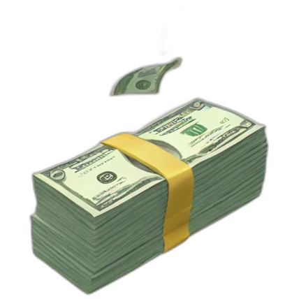 Money that falls from the sky emoji