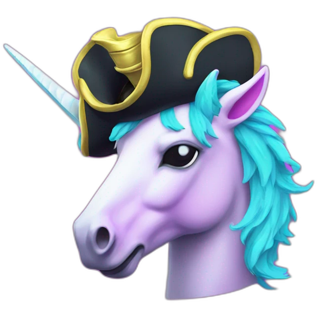pirate neon vaporwave unicorn emoji