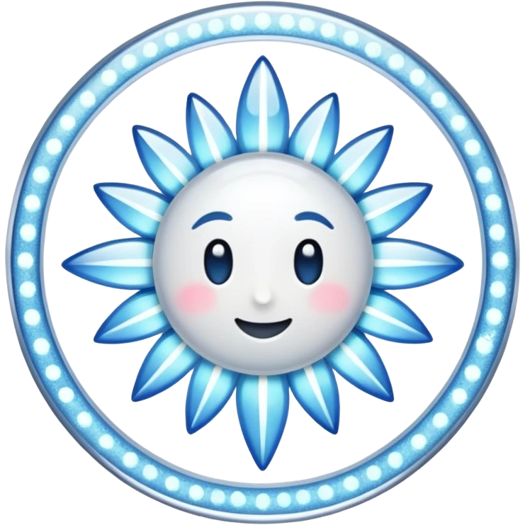 glitter white symbol of health emoji