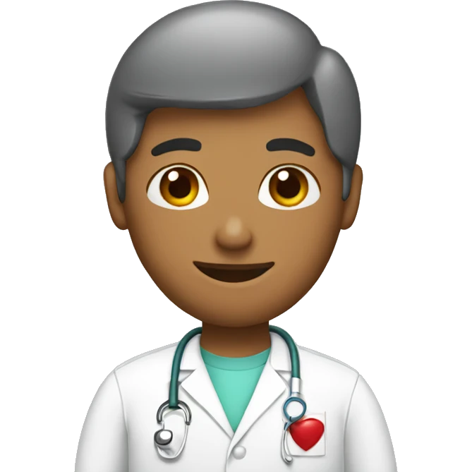   surgeon in hearts emoji