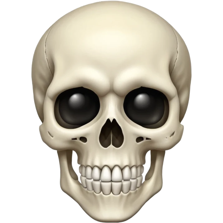 Skeleton head pointing emoji