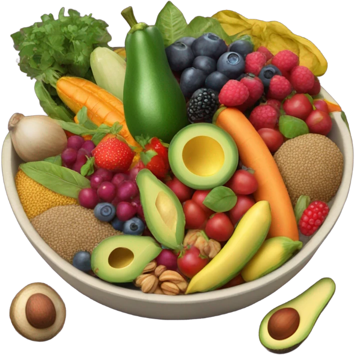 bowl of healthy food emoji