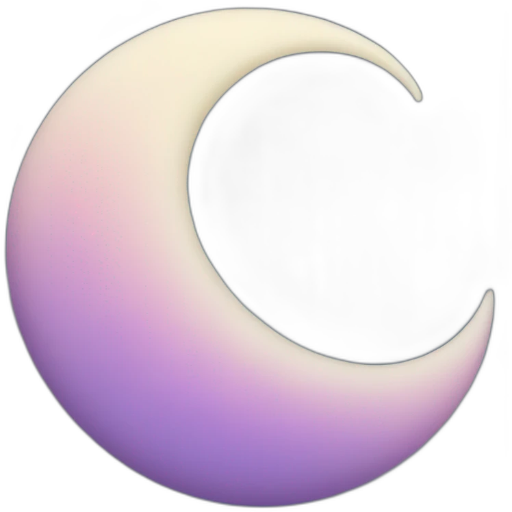 Sleepy crescent moon emoji