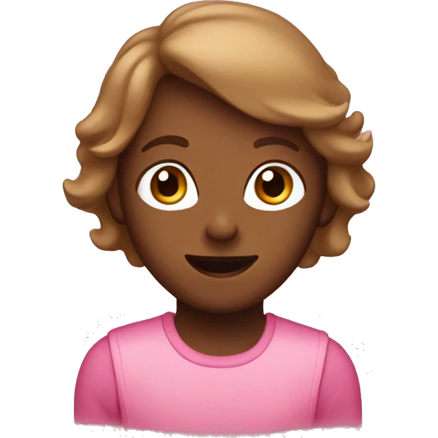 brown and pink  emoji