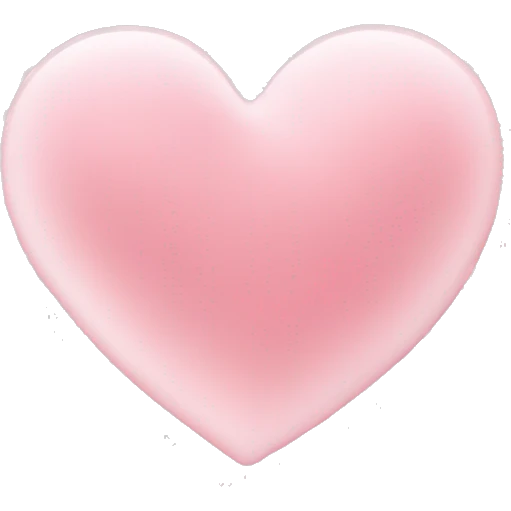 light pink love heart emoji