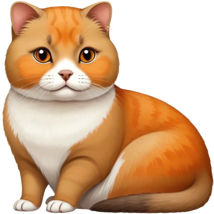 A Scottish fold cat painting a capybara emoji
