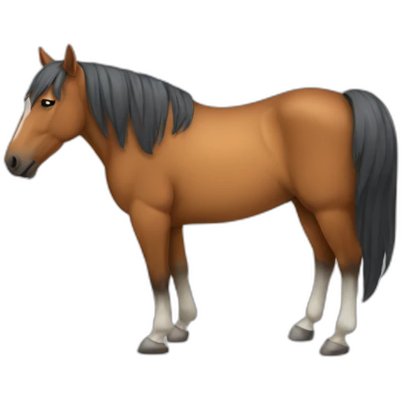 a horse that sleeps emoji