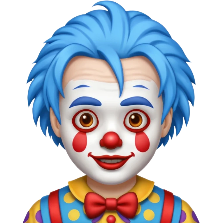 blue hair clown emoji