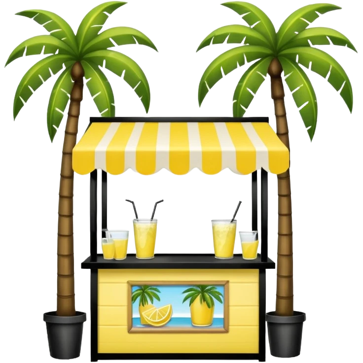  lemonade stall with palm trees emoji