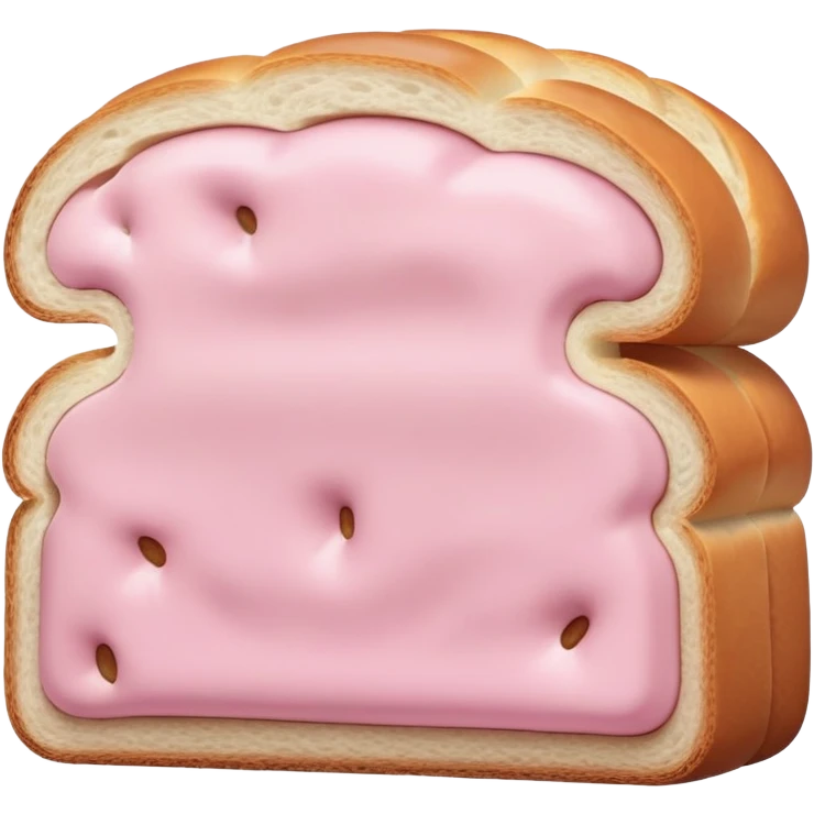 Light pink bread  emoji