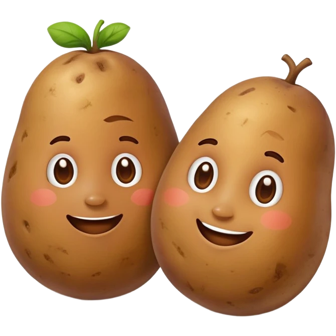 two potato friends emoji