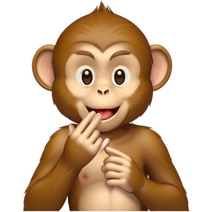 Monkey blowing kisses emoji