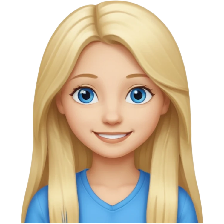 BLONDE AND LONG HAIR MEAN GIRL emoji