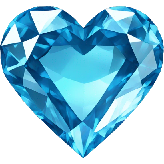 Blue diamond heart  emoji