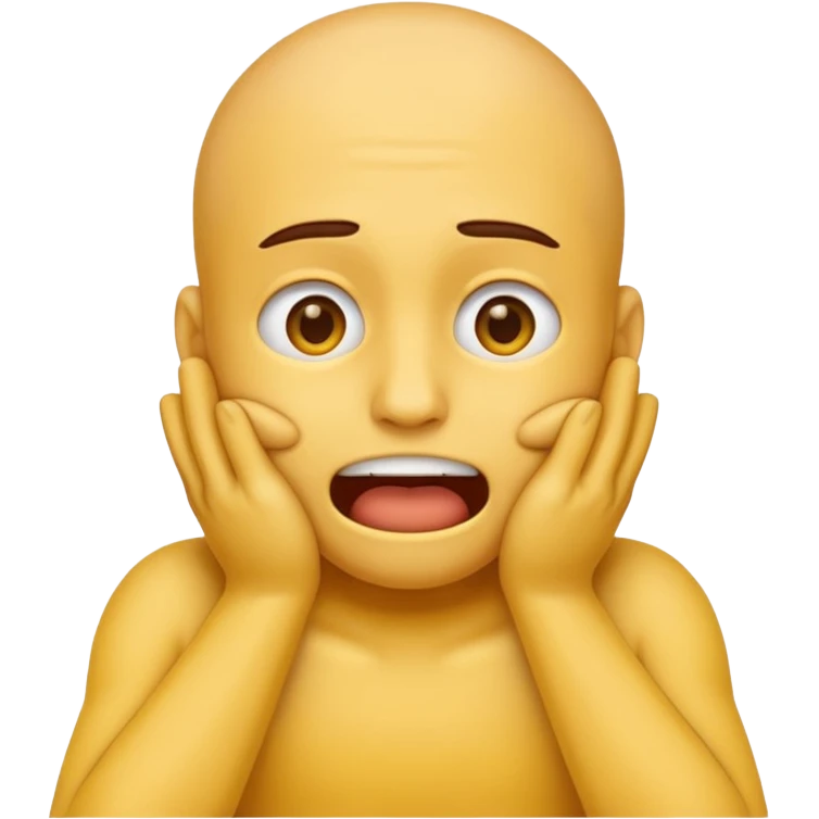 a emoji head choking itself
with both its hands around its neck emoji