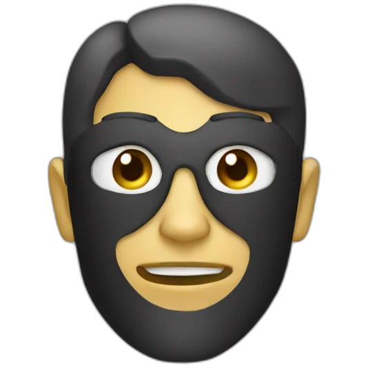Mask man emoji