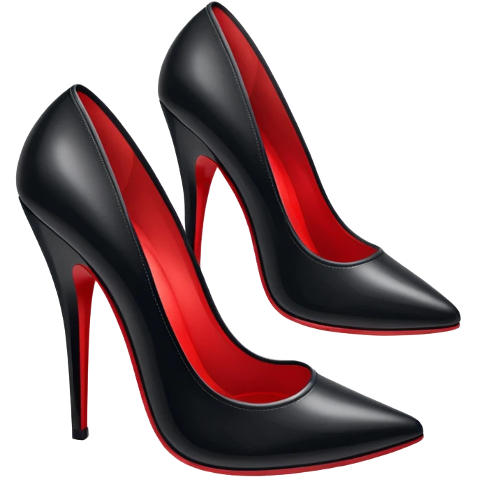 Nike red bottom high heal emoji