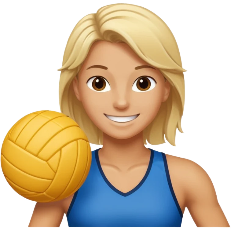 blonde volleyball player emoji