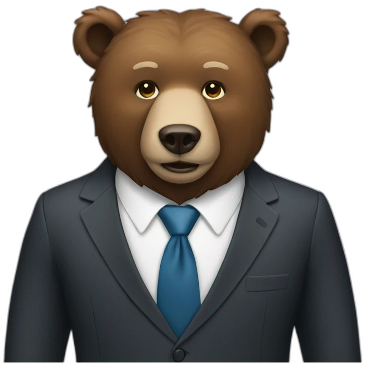 bear in suit emoji