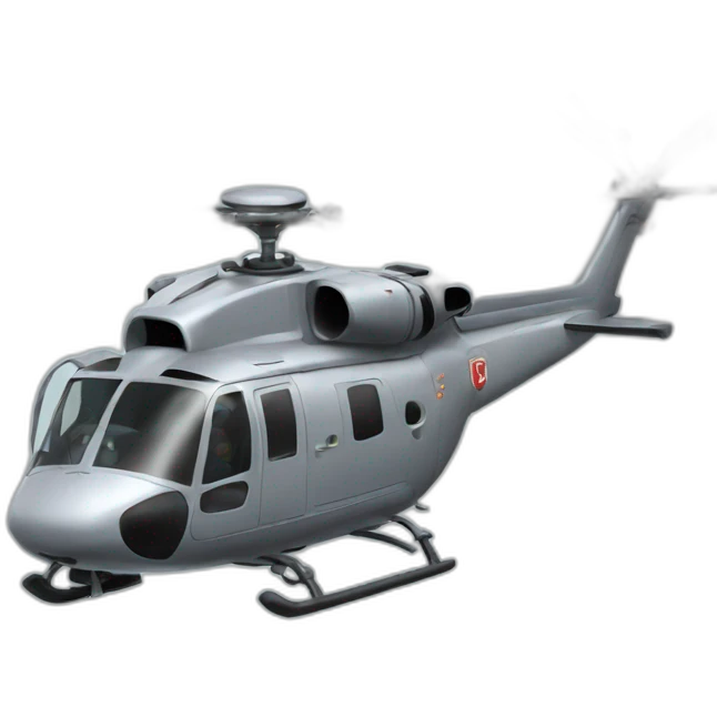 helicopter on the litle grey cat emoji