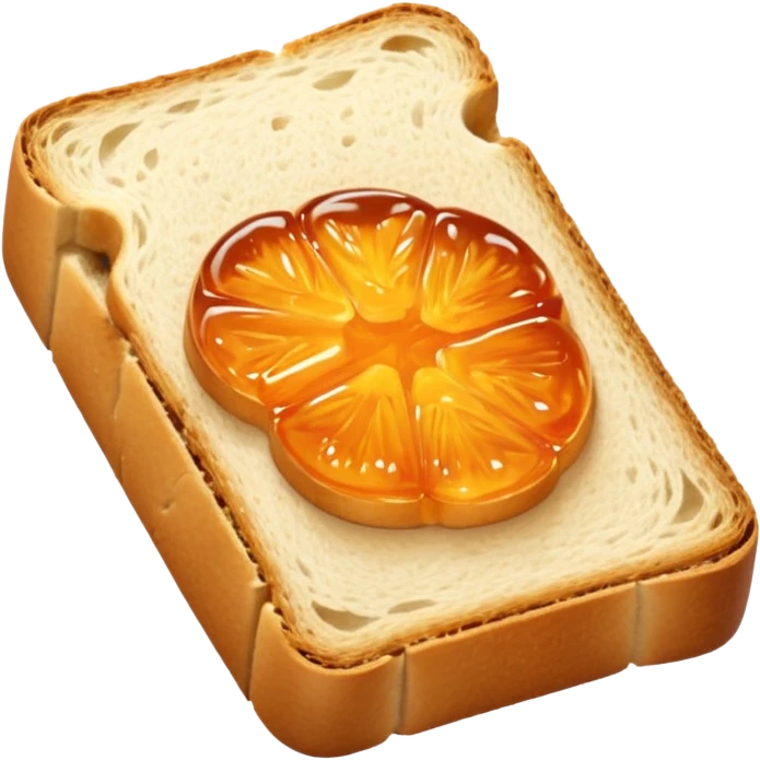halbes aufgeschnittenes helles brot mit marmelade

 emoji