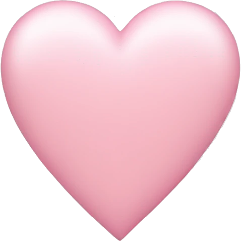 Light pink Heart  emoji