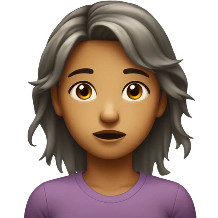 Crying girl emoji