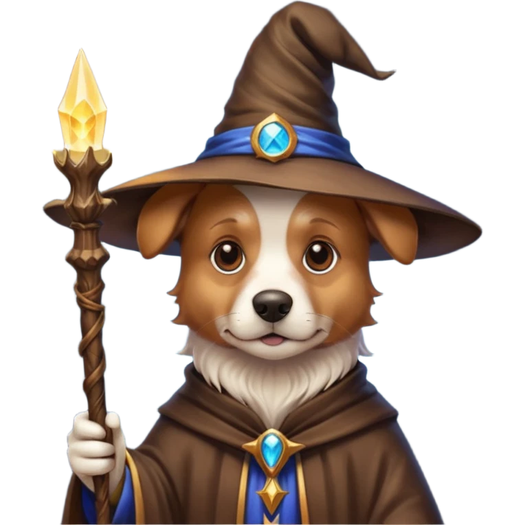 Dog wizard emoji