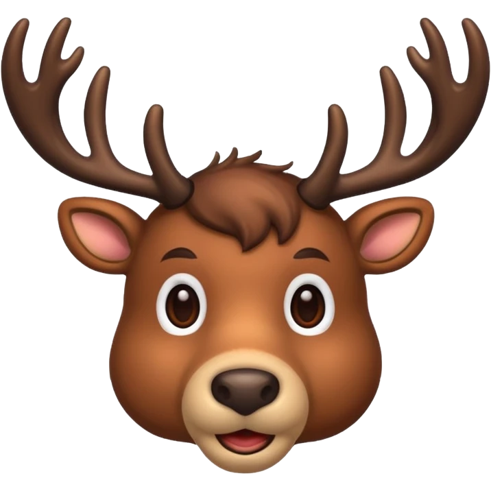 reindeer face emoji