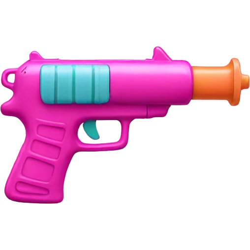pink Water Pistol Emoji, must look like a toy emoji