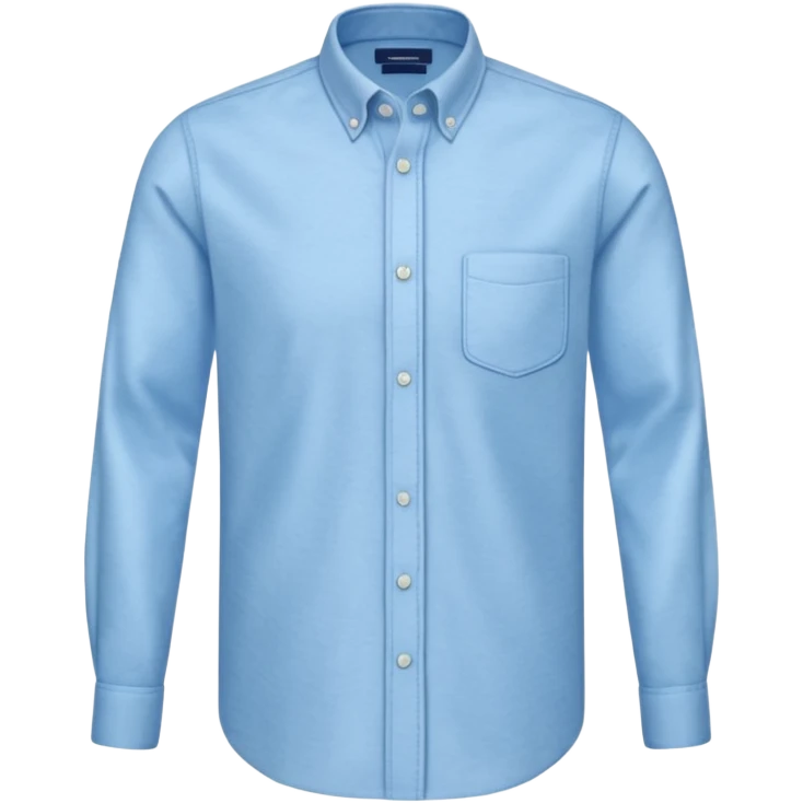 light blue oxford shirt emoji
